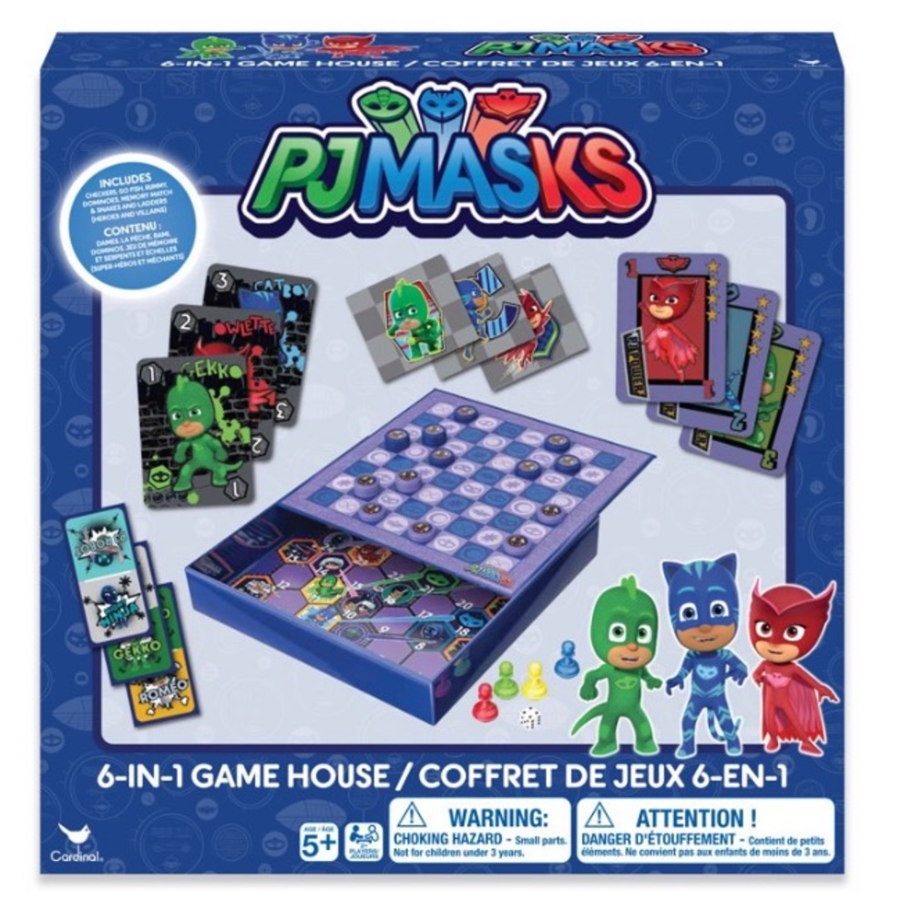 Kids Cardinal PJ Masks 6-in-1 Game House